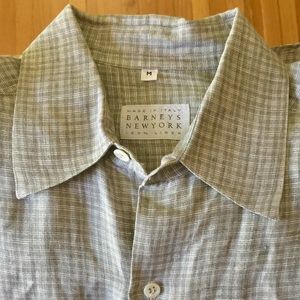Barney’s NewYork Men’s Button Down Linen Shirt